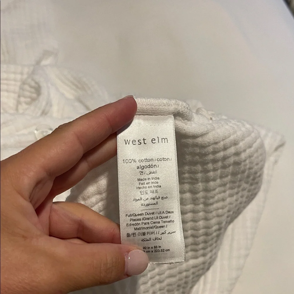 West Elm Dreamy Gauze Cotton Duvet